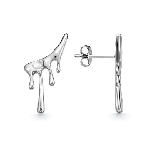 Серьги "Капли" из серебра 925 пробы