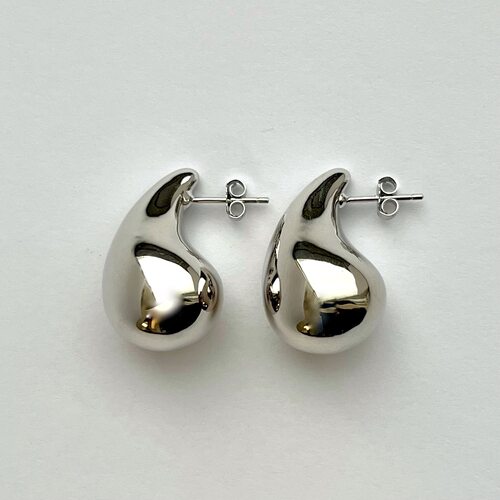 Серьги "Капли" из серебра 925 пробы