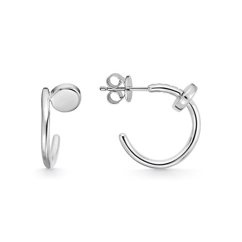 Серьги "Гвозди" из серебра 925 пробы