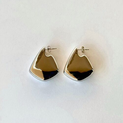 Серьги из серебра 800 пробы с позолотой