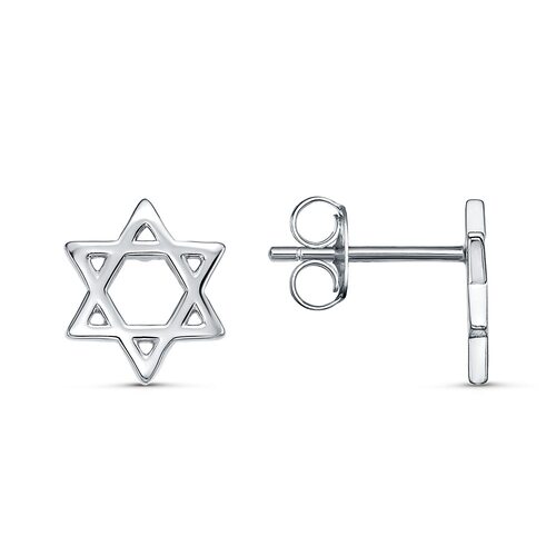 Серьги "Звезда Давида" из серебра 925 пробы