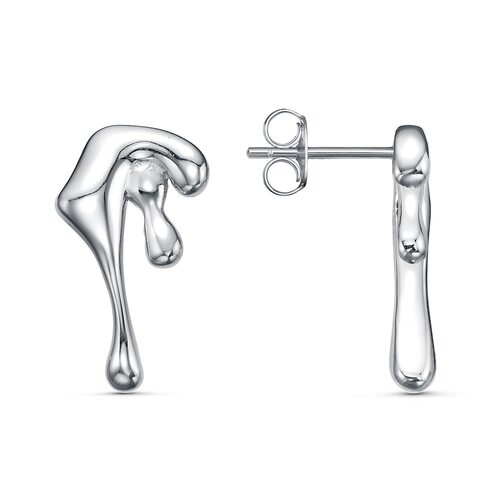 Серьги "Капли" из серебра 925 пробы