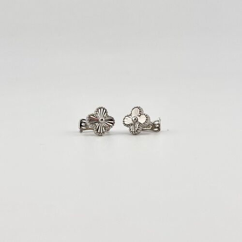 Серьги "Клевера" из серебра 925 пробы