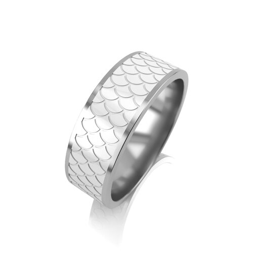 Кольцо обручальное из серебра 925 пробы