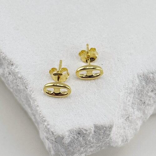 Серьги из серебра 925 пробы с позолотой