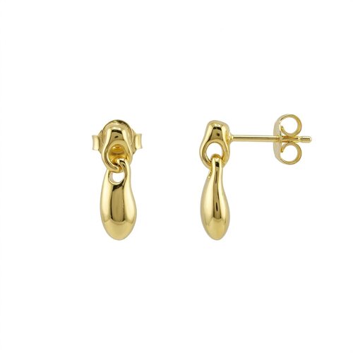 Серьги из серебра 925 пробы с позолотой