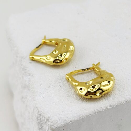 Серьги из серебра 925 пробы с позолотой