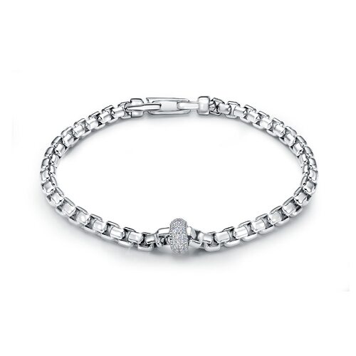 Браслет с фианитами из серебра 925 пробы