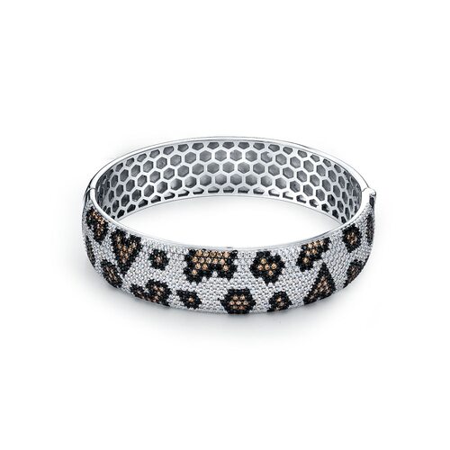 Браслет с фианитами из серебра 925 пробы