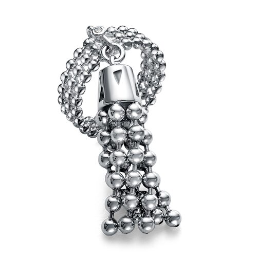 Кольцо с фианитами и эмалью из серебра 925 пробы