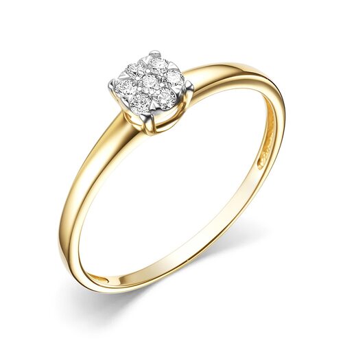 Кольцо с бриллиантами из золота 585 пробы