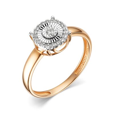 Кольцо с бриллиантами из золота 585 пробы