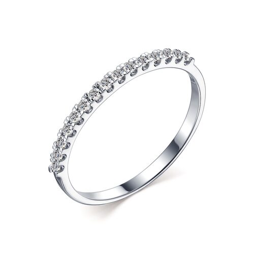 Кольцо с бриллиантами из белого золота 585 пробы