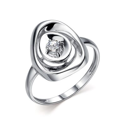 Кольцо с бриллиантом из золота 585 пробы