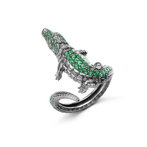 Кольцо с кварцем из серебра 925 пробы