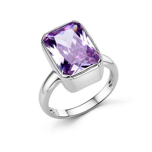 Кольцо с фианитом из серебра 925 пробы