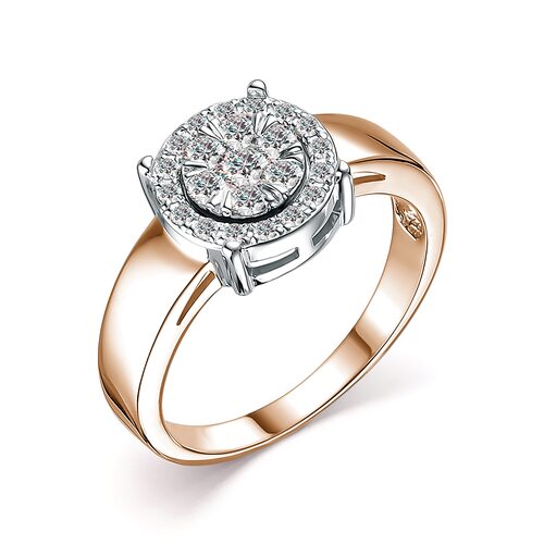 Кольцо с бриллиантами из золота 585 пробы