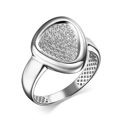 Кольцо с бриллиантами из белого золота 585 пробы