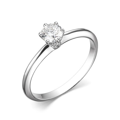 Кольцо с бриллиантами из белого золота 585 пробы