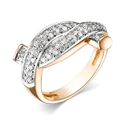 Кольцо с бриллиантами из золота 585 пробы