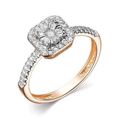 Кольцо с бриллиантами из золота 585 пробы