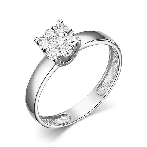 Кольцо с бриллиантами из золота 585 пробы