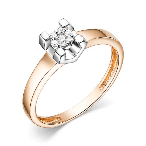 Кольцо c бриллиантами из золота 585 пробы