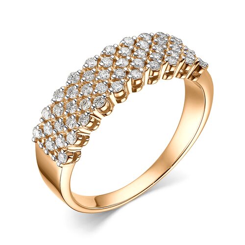 Кольцо с бриллиантами из золота 585 пробы