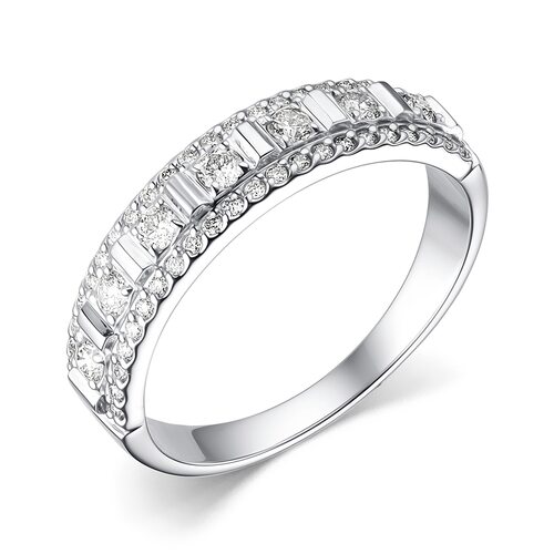 Кольцо с бриллиантами из белого золота 585 пробы