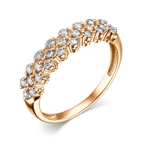 Кольцо с бриллиантами из золота 585 пробы