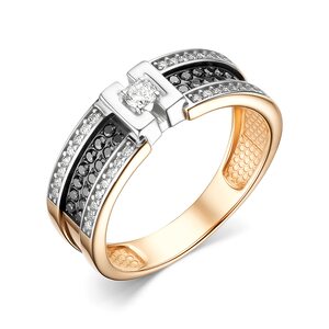 Кольцо с бриллиантами из золота 585 пробы
