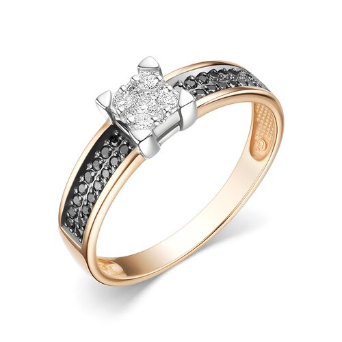 Кольцо с бриллиантами из золота 585 пробы