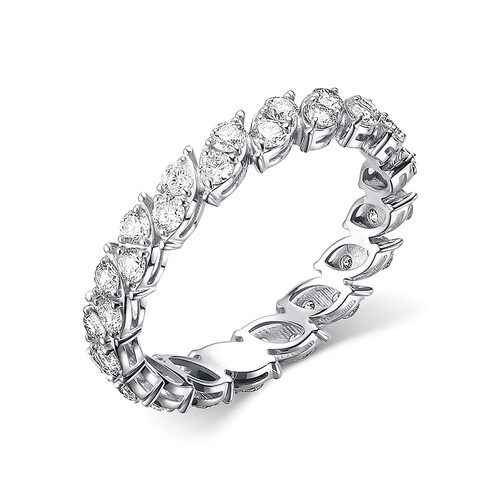 Кольцо с бриллиантами из белого золота 585 пробы