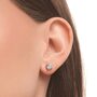 Серьги с бриллиантами из белого золота 585 пробы