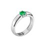 Кольцо с изумрудом из серебра 925 пробы арт. КЛ-27/202И2
