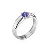 Кольцо с танзанитом из серебра 925 пробы