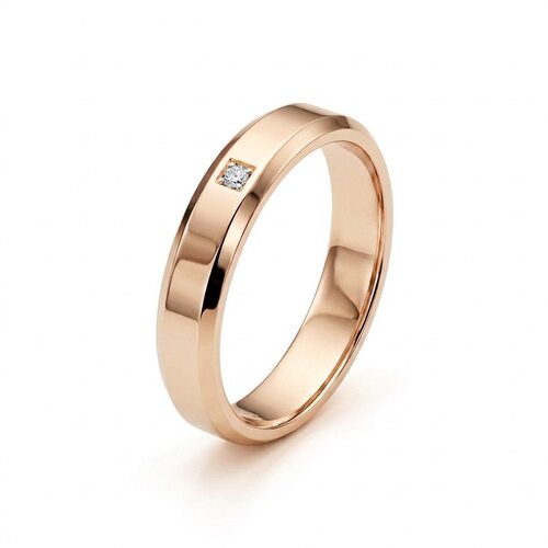 Кольцо с бриллиантом из золота 585 пробы