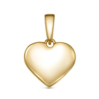 Подвеска "Сердце" из желтого золота 585 пробы