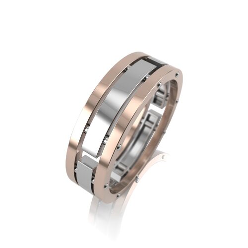 Кольцо обручальное из серебра 925 пробы