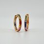 Серьги с сапфирами из золота 585 пробы арт. ME35989-2.0MM-R1-RG