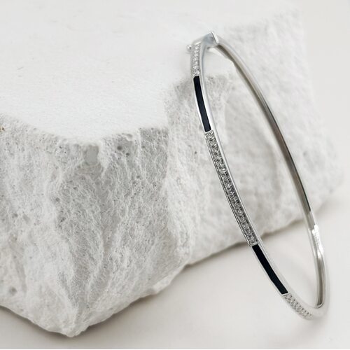 Браслет с бриллиантами из белого золота 585 пробы