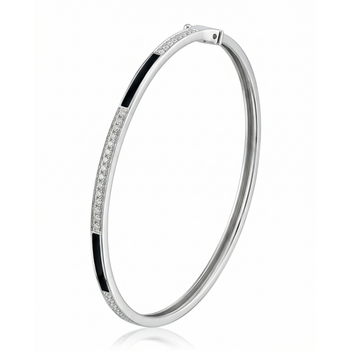 Браслет с бриллиантами из белого золота 585 пробы