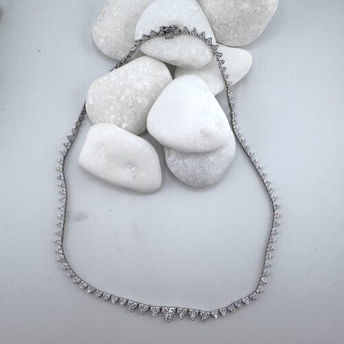 Колье с бриллиантами из золота 585 пробы