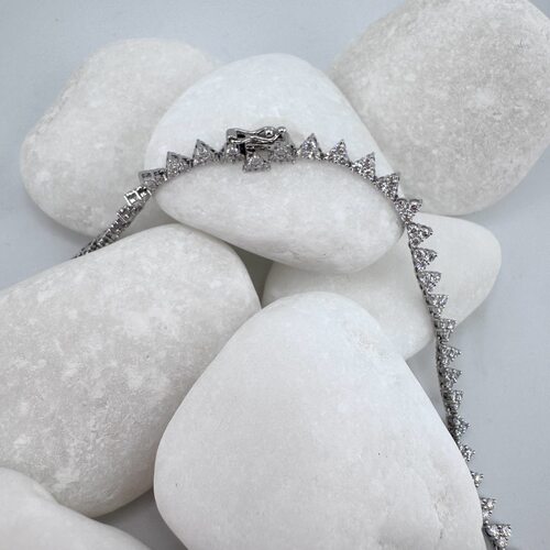 Колье с бриллиантами из золота 585 пробы