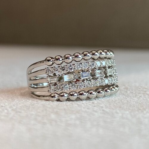 Кольцо с бриллиантами из золота 585 пробы