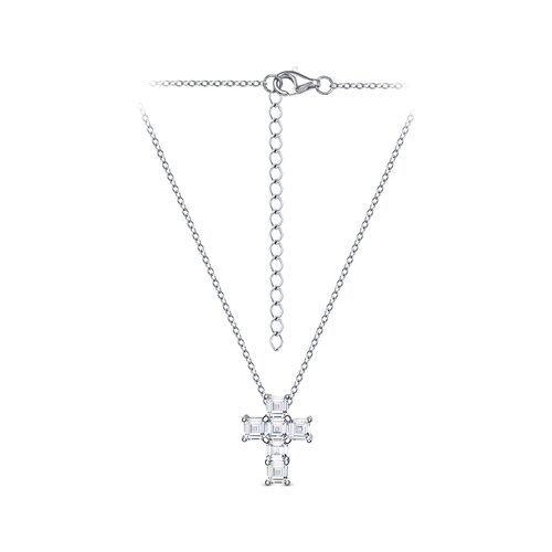 Цепь с подвеской с ситаллом из серебра 925 пробы