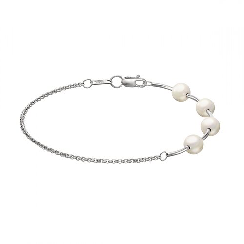 Браслет с жемчугом из серебра 925 пробы