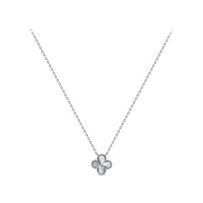 Колье "Клевер" из серебра 925 пробы