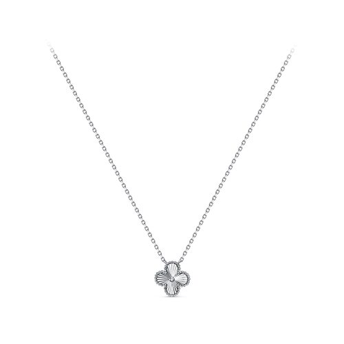 Колье "Клевер" из серебра 925 пробы