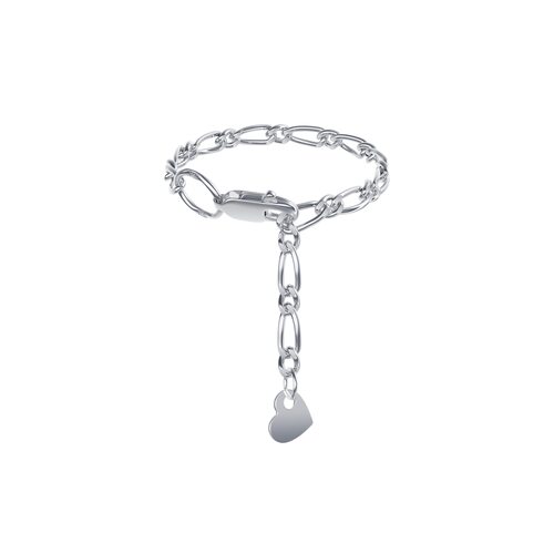 Кольцо "Сердце" из серебра 925 пробы